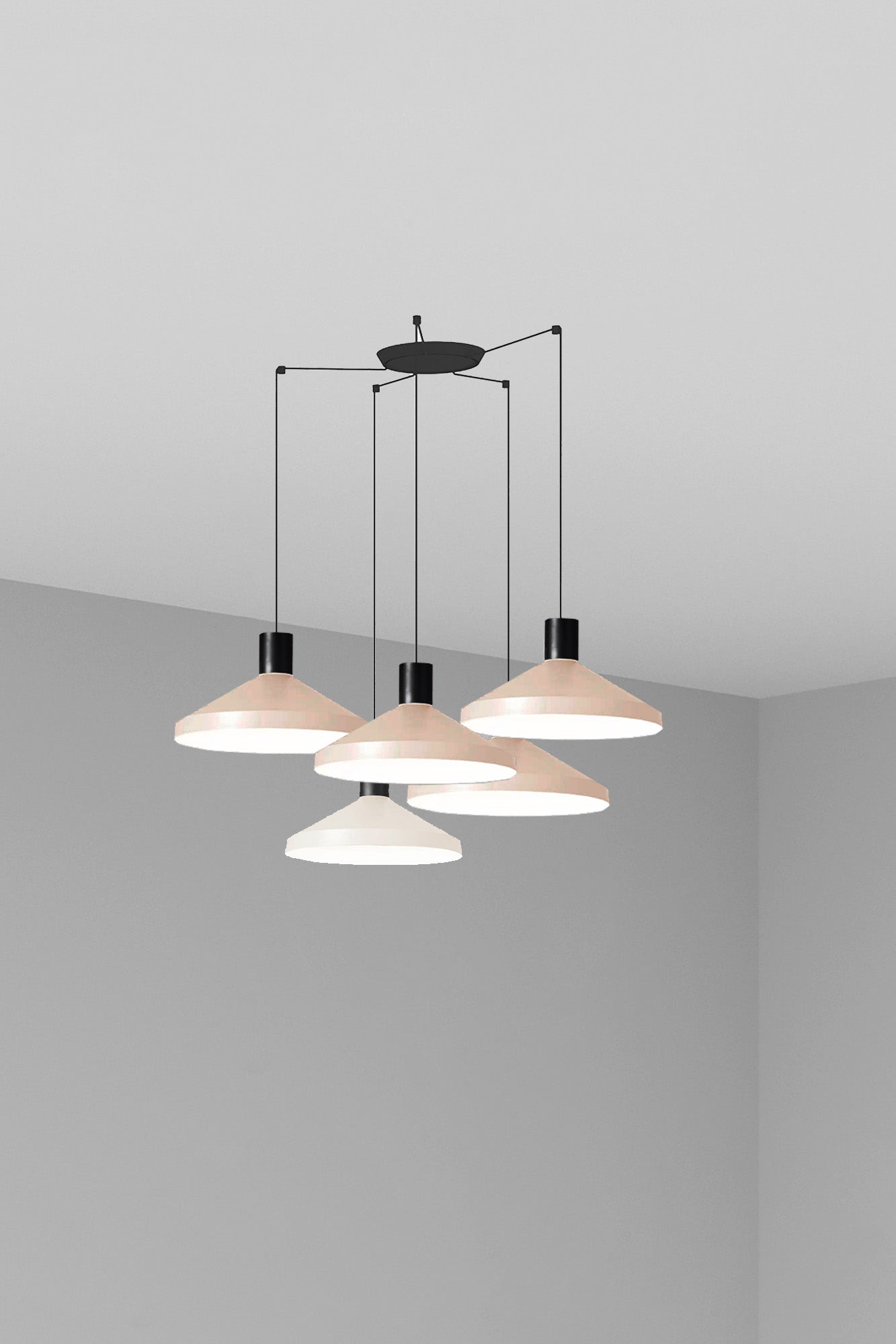 KOMBO 400 5L Beige pendant lamp