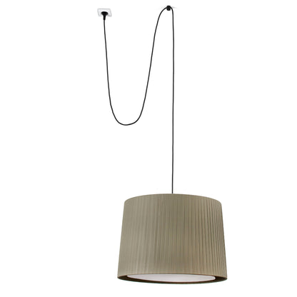 SAMBA Black/green pendant lamp with plug