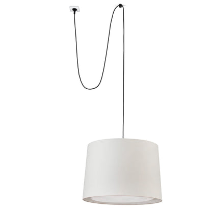 CONGA Beige pendant lamp with plug