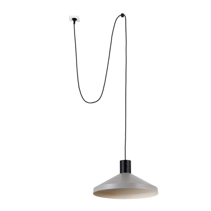 KOMBO 400 Grey pendant lamp with plug