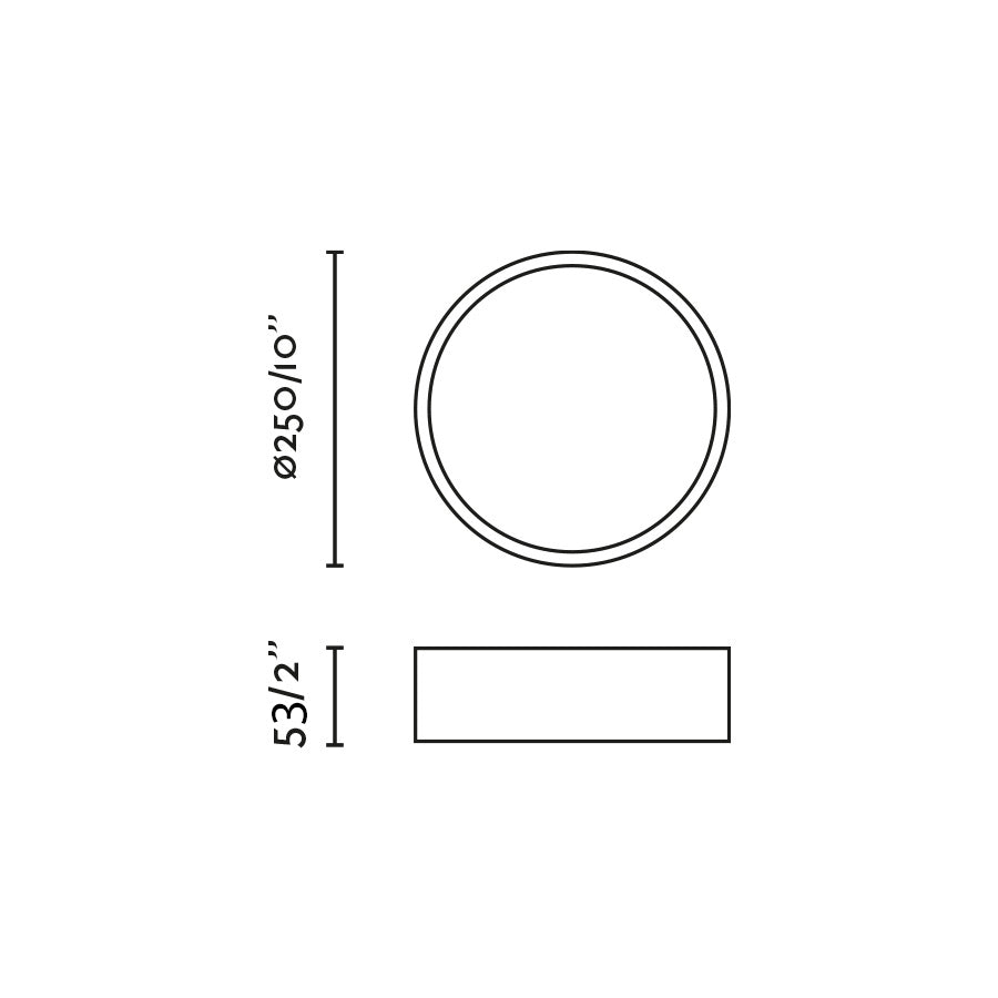 ARIS White ceiling lamp 30W