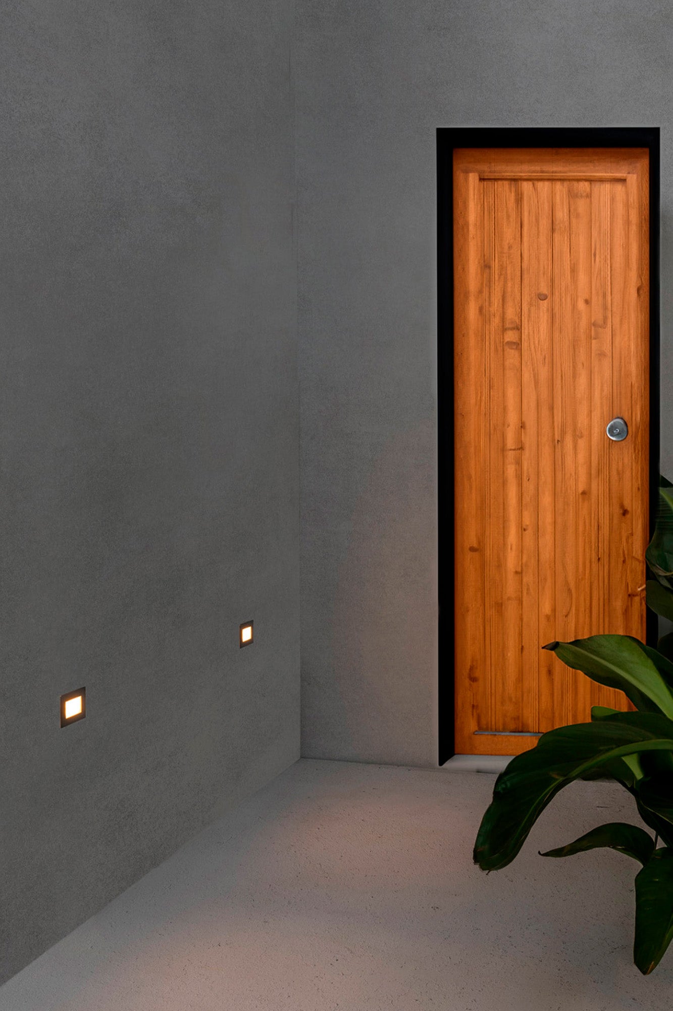 GRON Matt nickel recessed lamp