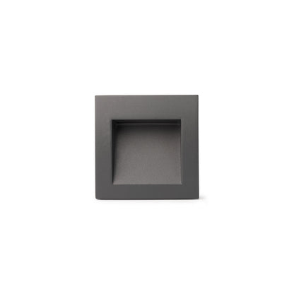 SEDNA SQ 90 Dark grey recessed lamp