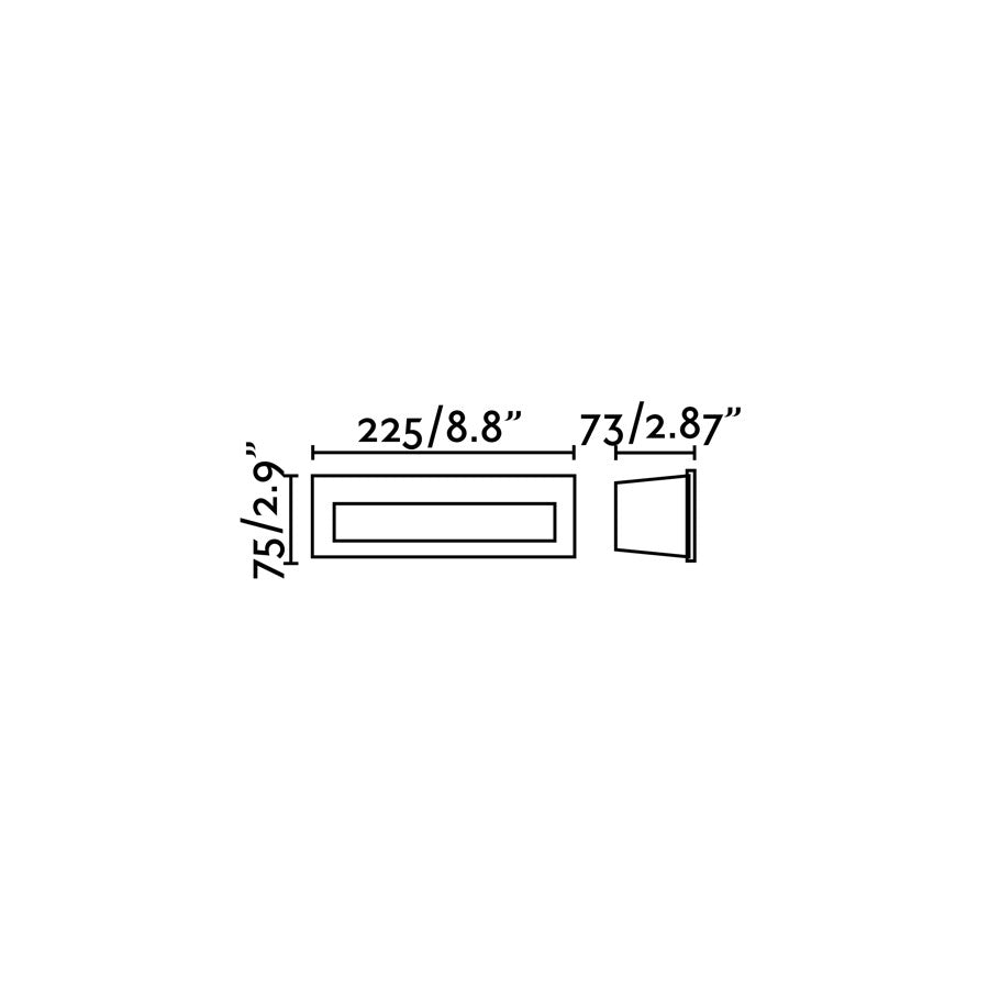 NAT White recessed lamp
