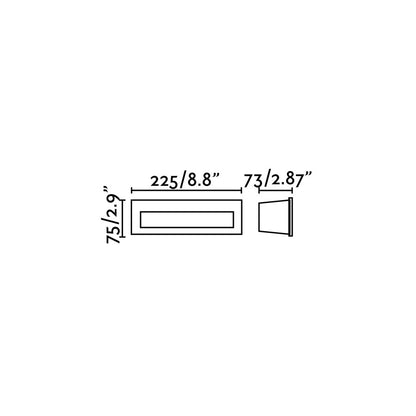 NAT White recessed lamp