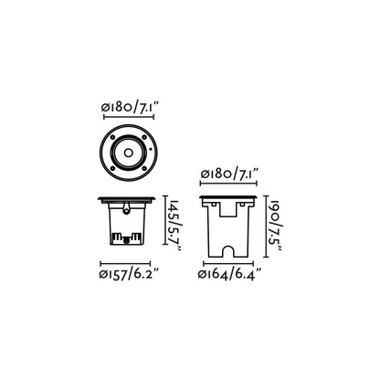 GEISER 180 Wall washer recessed