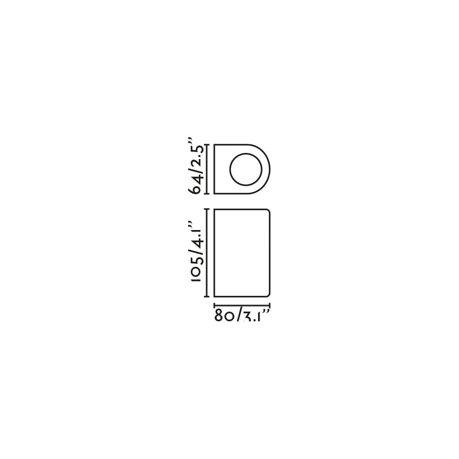 ESTELA White wall light 1xGU10