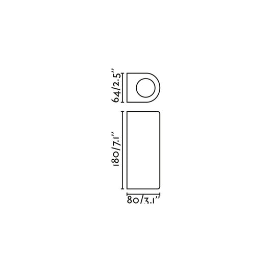 Aplique de pared ESTELA marrón óxido 2xGU10