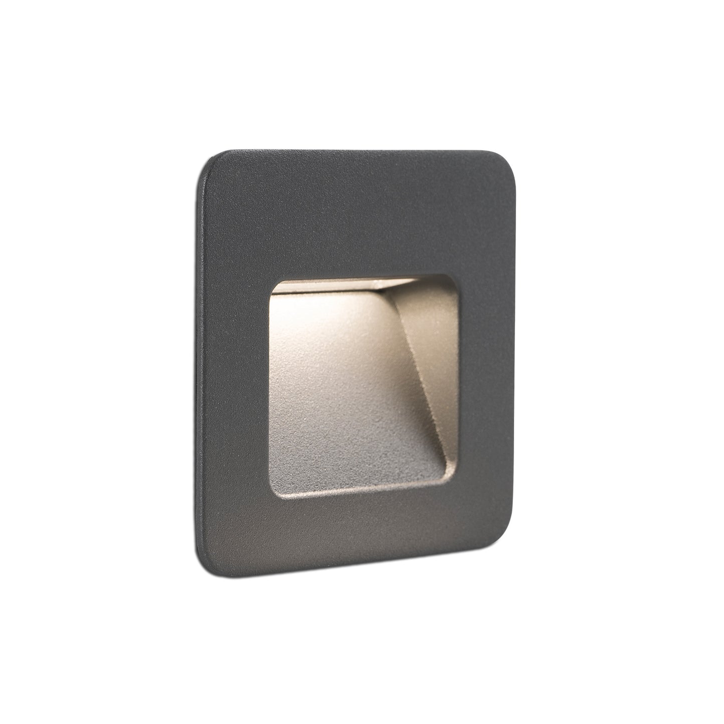 NASE SQ Dark grey recessed lamp