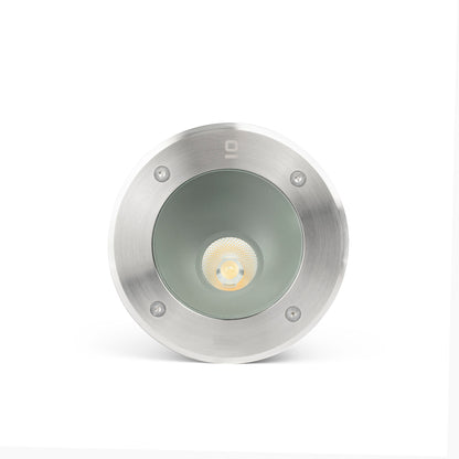 SALT Asymmetric inox recessed lamp