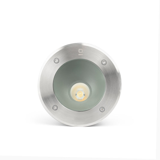 SALT Asymmetric inox recessed lamp