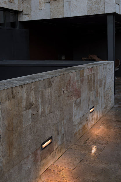NAT Dark grey recessed lamp
