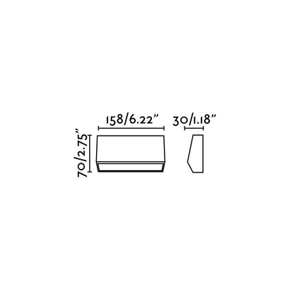 MUST 158 Dark grey wall lamp