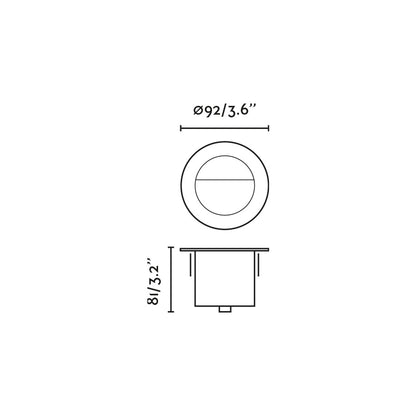 GRUND black anodized wallwasher 7W 3000K 24V