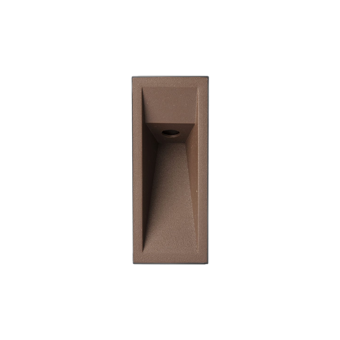 TIL rust brown wall recessed