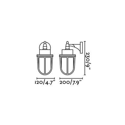 NAHIR Brass wall lamp