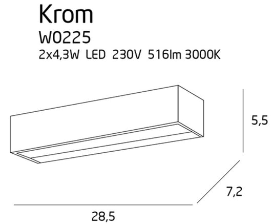 Maxlight W0225 Krom