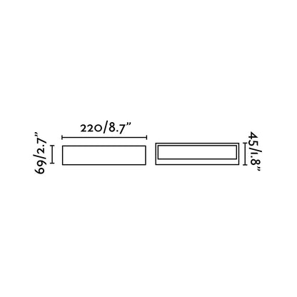 TOLUCA Aluminium wall lamp