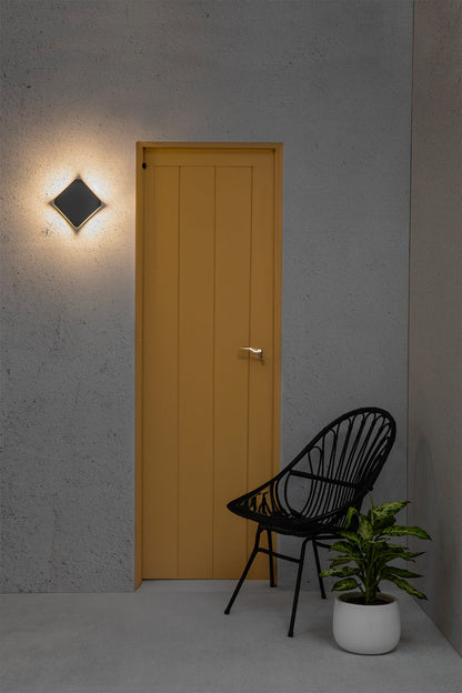 BU-OH Dark grey wall lamp