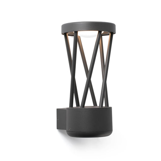 TWIST Dark grey wall lamp