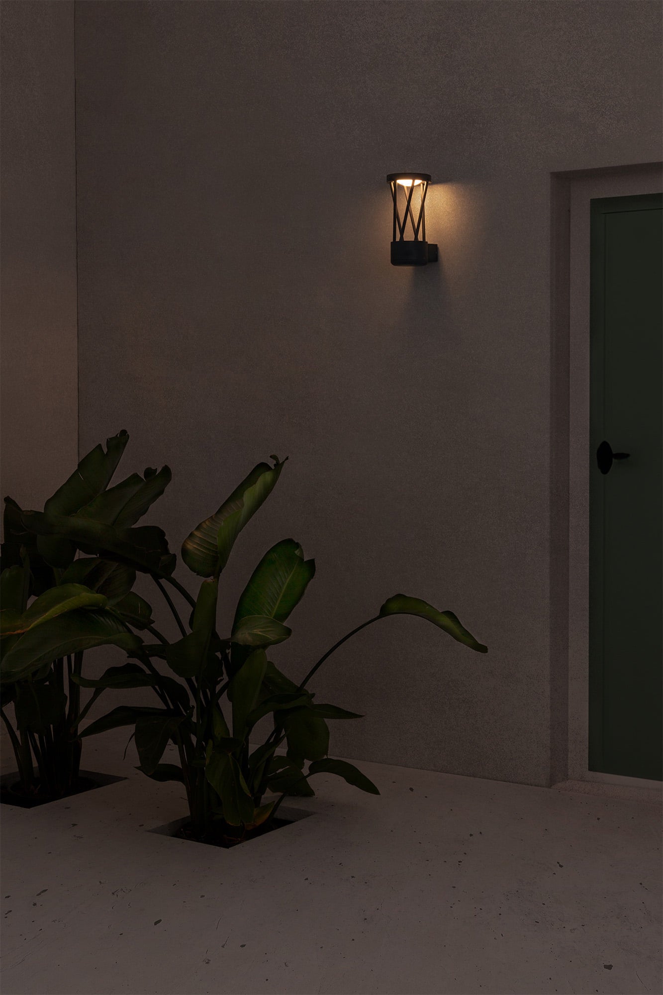 TWIST Dark grey wall lamp