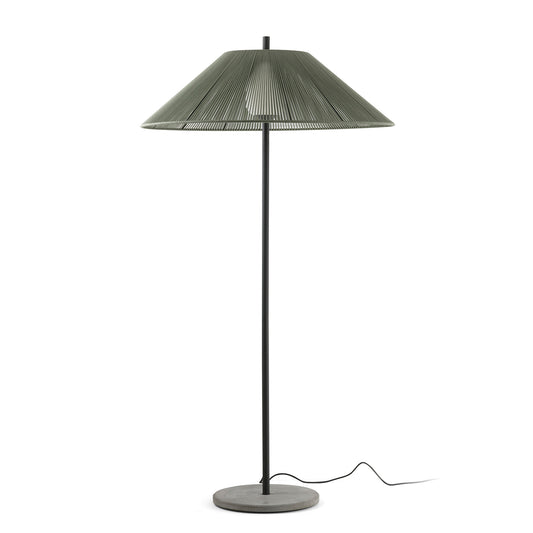 Floor lamp SAIGON OUT 2M C100 GREEN CEMENT BASE