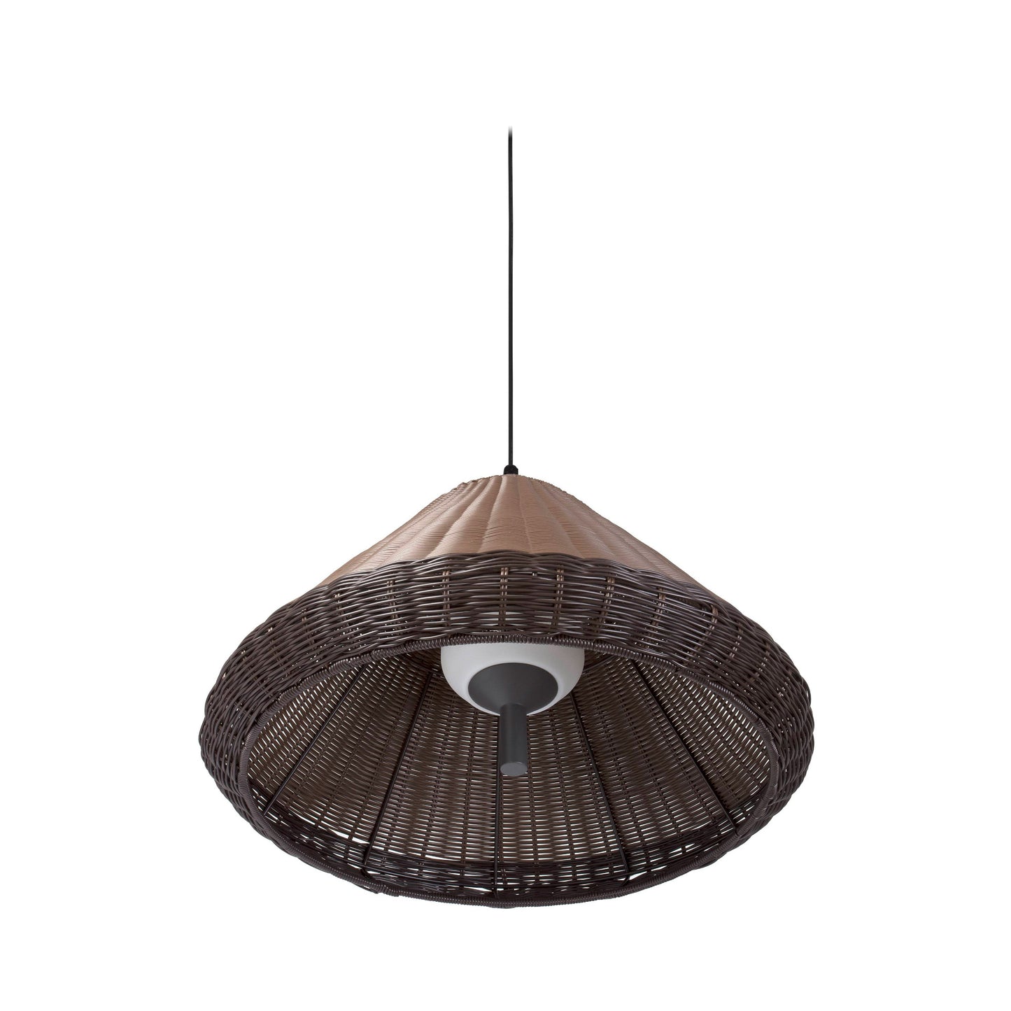 SAIGON OUT Grey/brown pendant lamp W70 cone cap