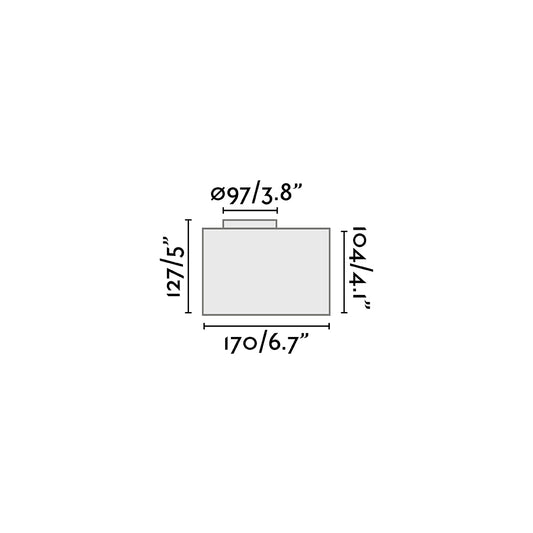 Accessory and component FLUSH MOUNTING BOX FOR REAR REF. 71701 - 71702