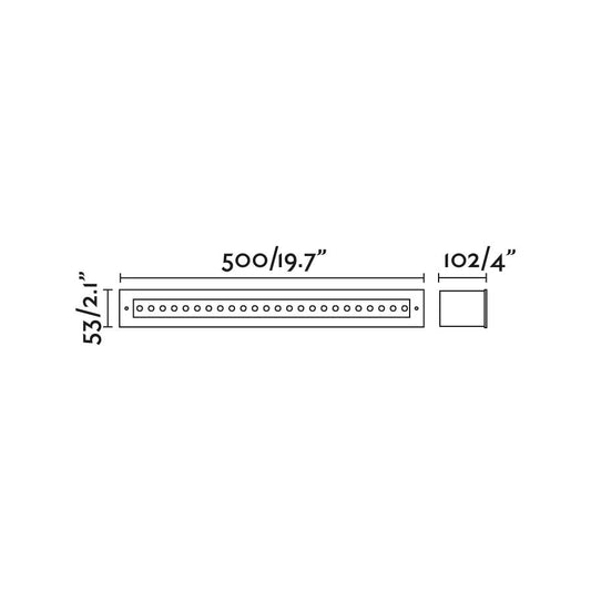 Recessed lamp FALLS-50 RECESSED ORIEN. 16W 24V 3000K 30°x60