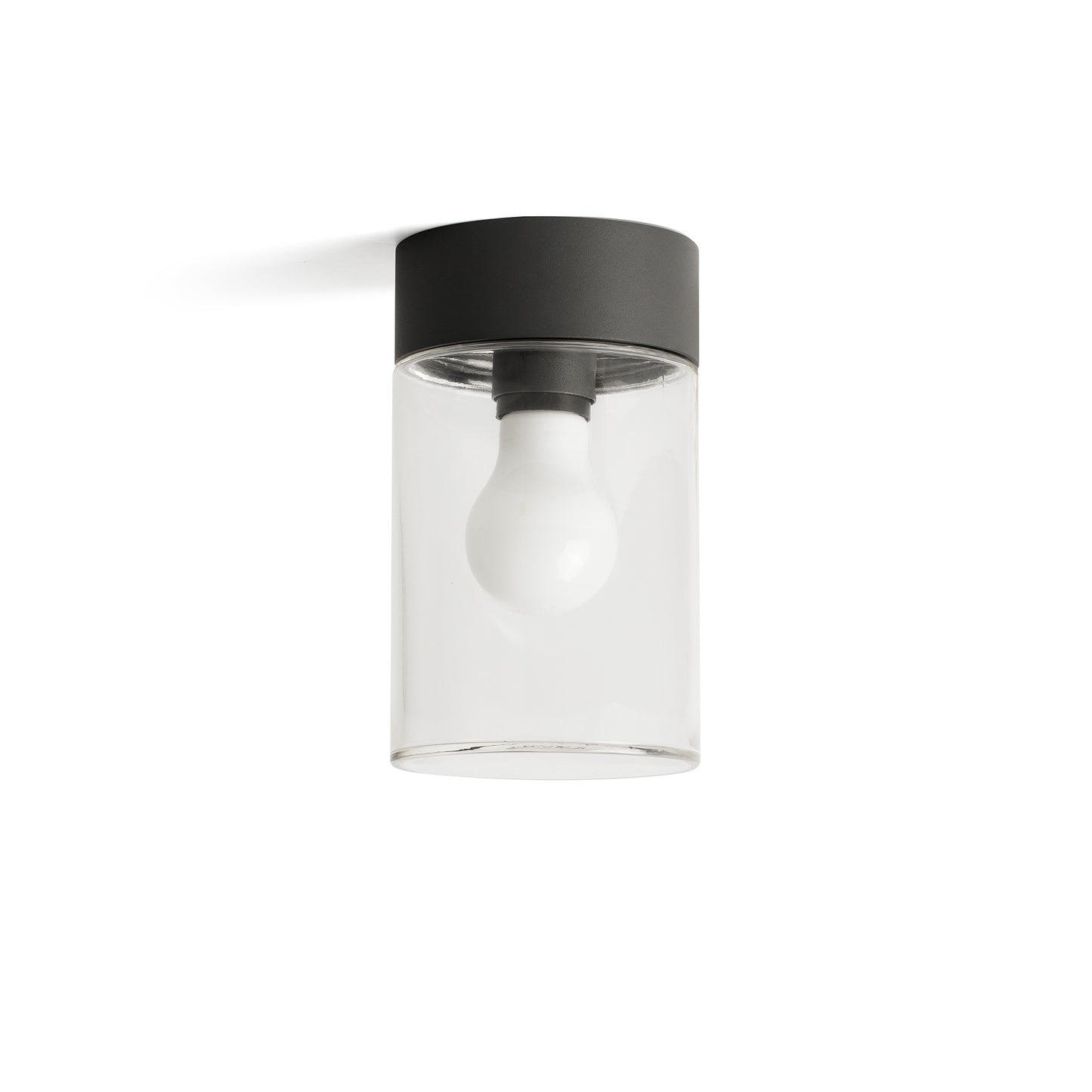 KILA 200 Dark grey ceiling lamp transparent