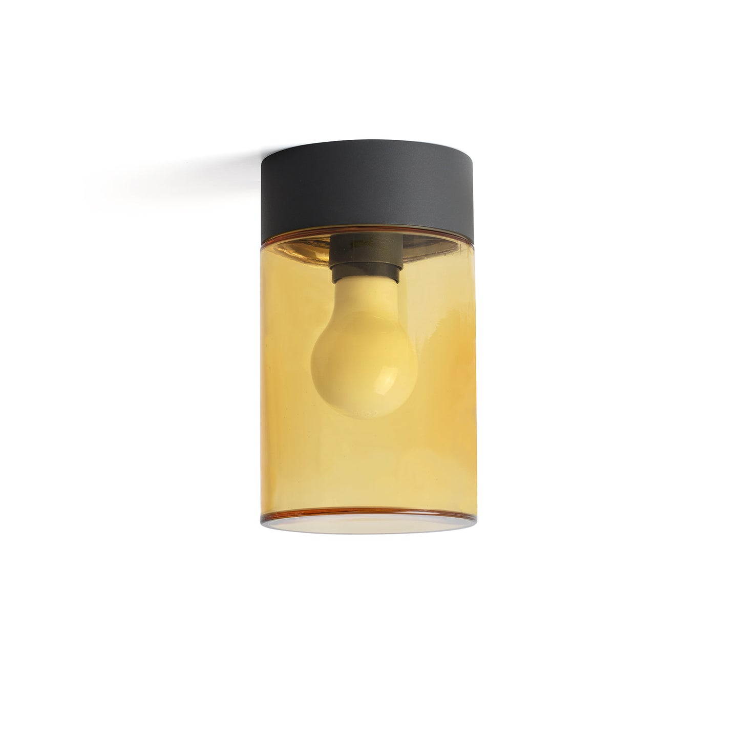 KILA 200 Dark grey ceiling lamp amber