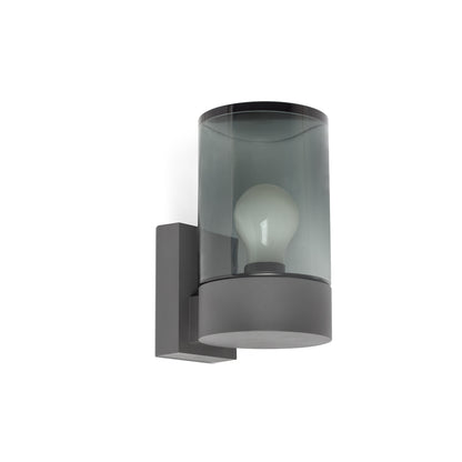 KILA Dark grey wall lamp smoked