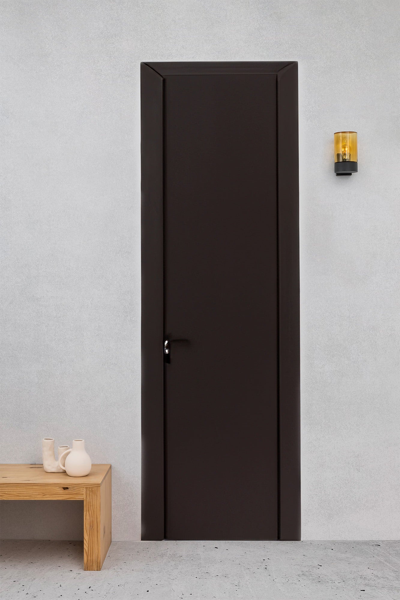 KILA Dark grey wall lamp amber