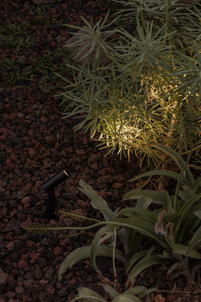 SAU XS 85 Spotlight/stake black 3000K 30º 24V
