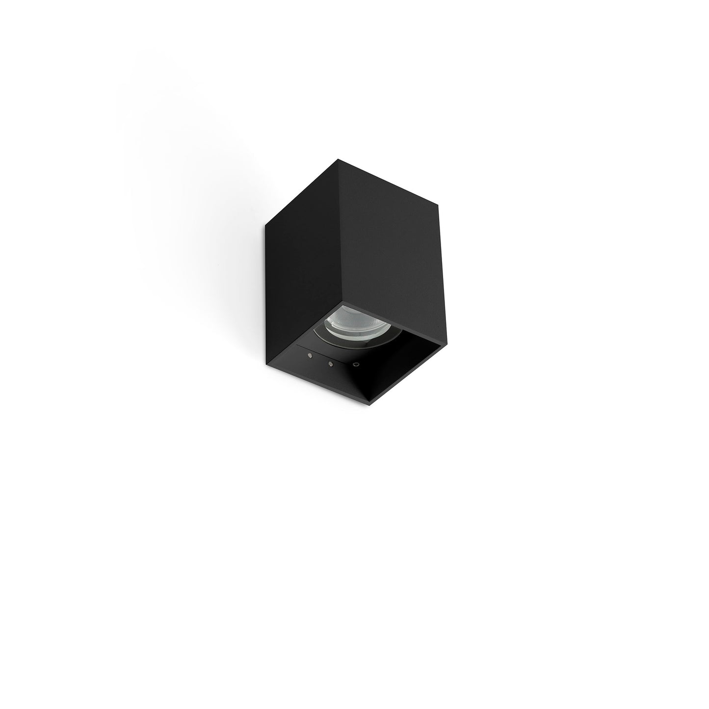 KOV 1L Black square wall lamp 3000K 34°