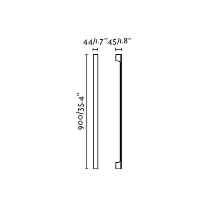 LIME 900 black wall lamp 6.8W 2700-3000-4000K
