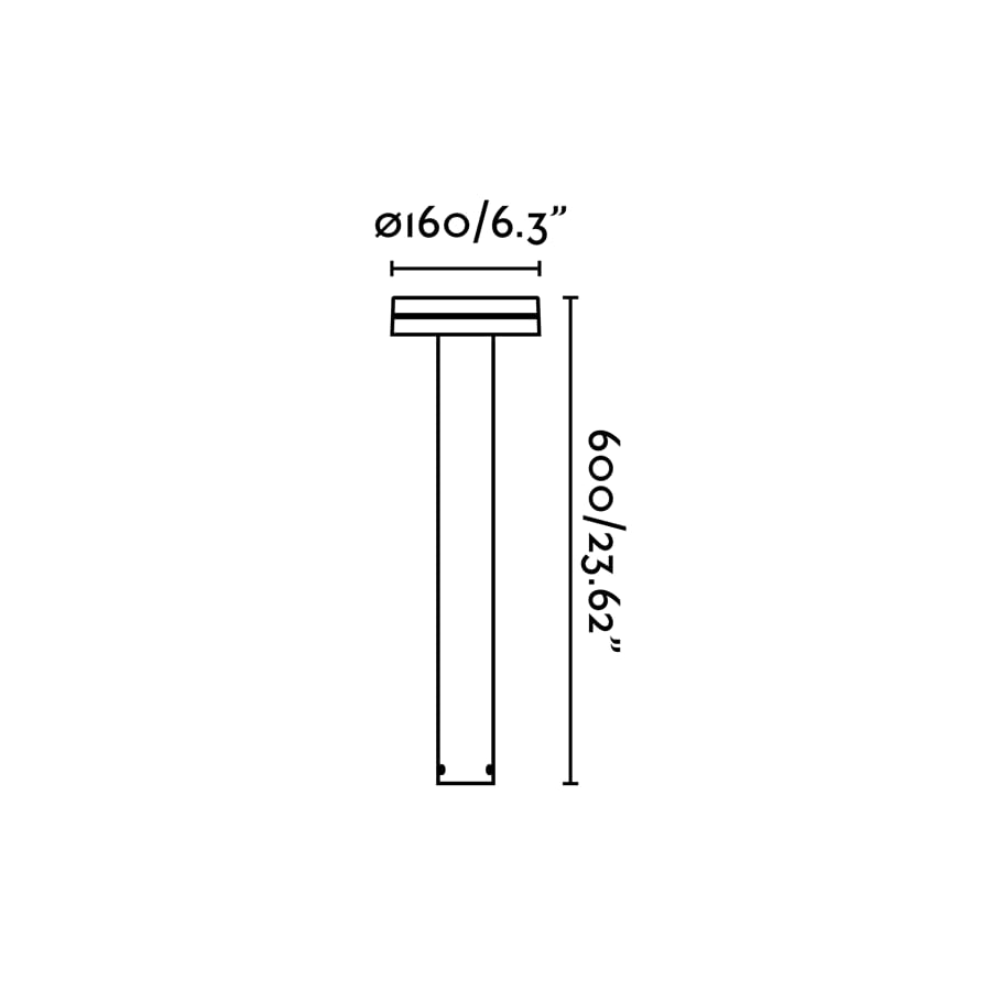 ESPOT 600 Dark grey beacon lamp