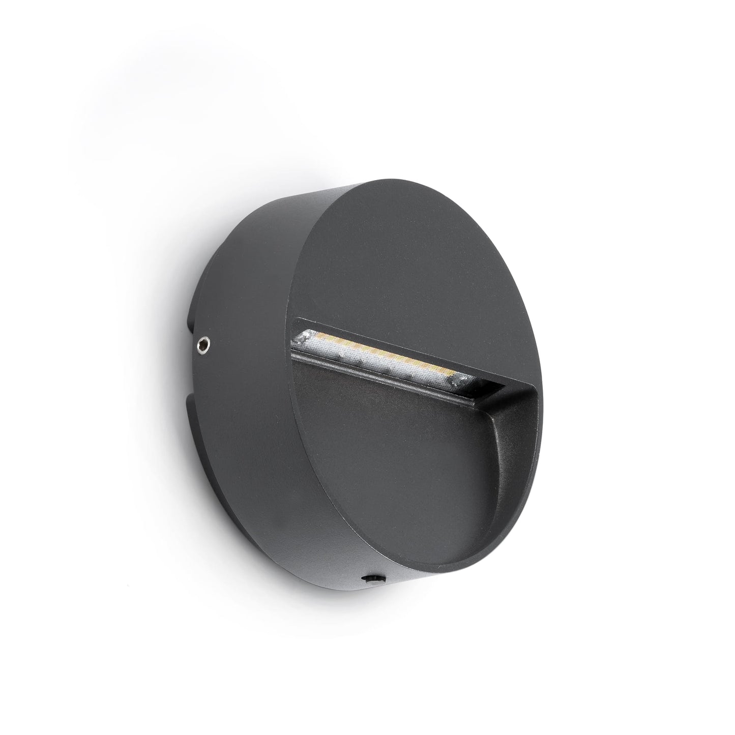 DUNE R Round wall applique in dark grey, 3W 4CCT