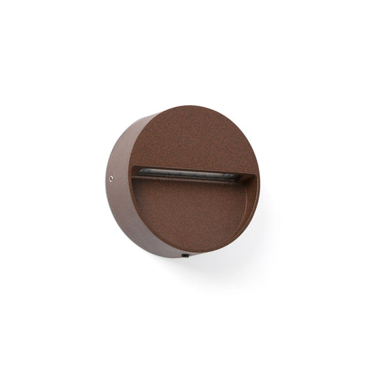 Wall light DUNE ROUND WALL LIGHT BROWN RUST 3W 4CCT