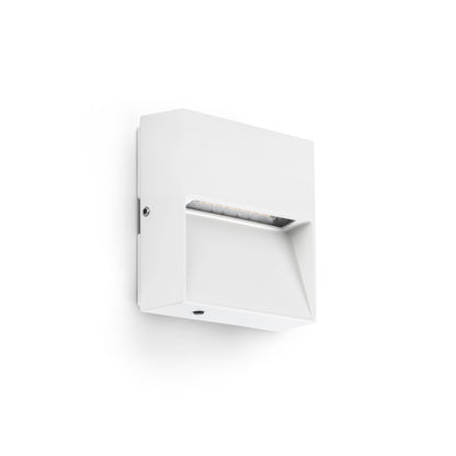 DUNE SQ Square wall applique in matte white, 3W 4CCT