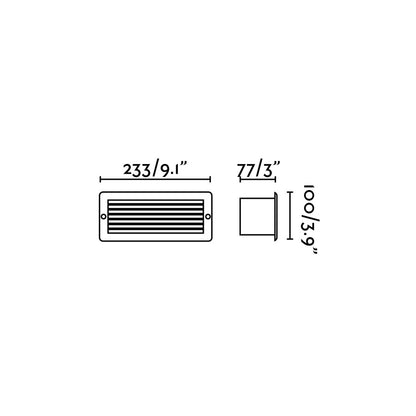 STRIPE-1 White recessed lamp