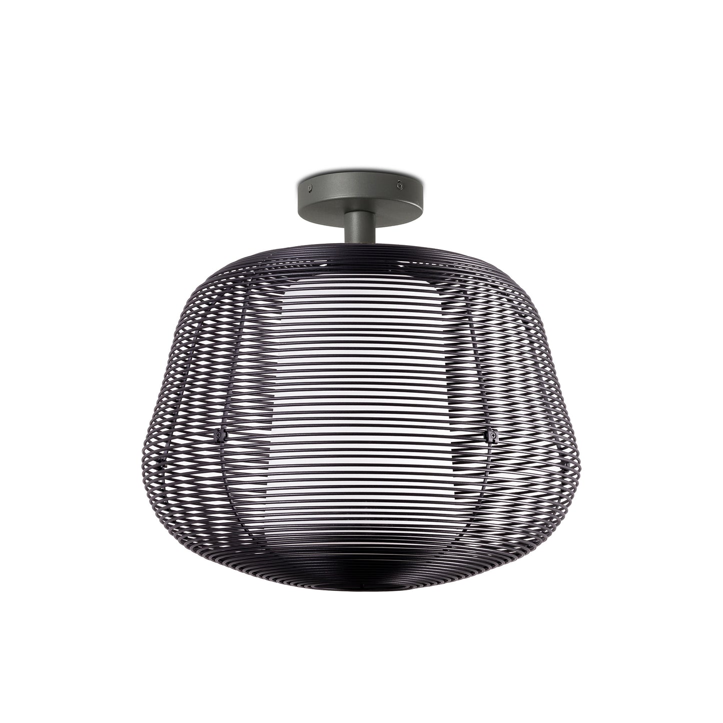 NARA S black fixed pendant light 1xE27