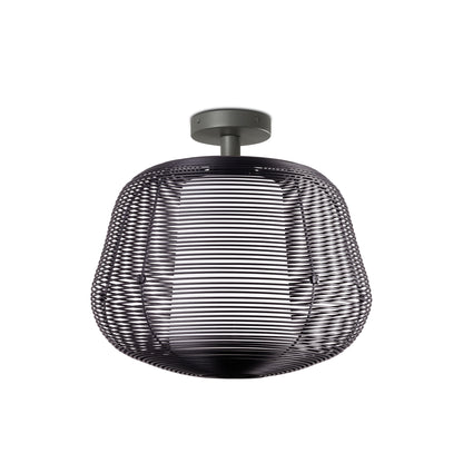 NARA S black fixed pendant light 1xE27