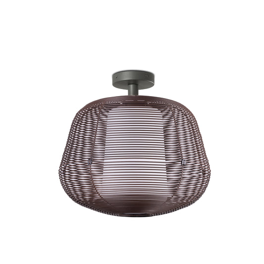 NARA S rust brown fixed pendant light 1xE27