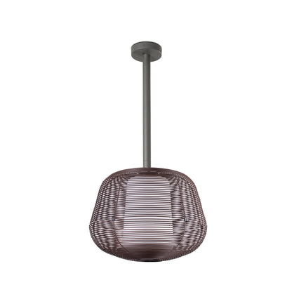 NARA M rust brown fixed pendant light 1xE27