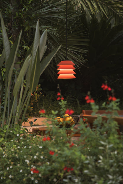 TOBA Orange pendant with canopy