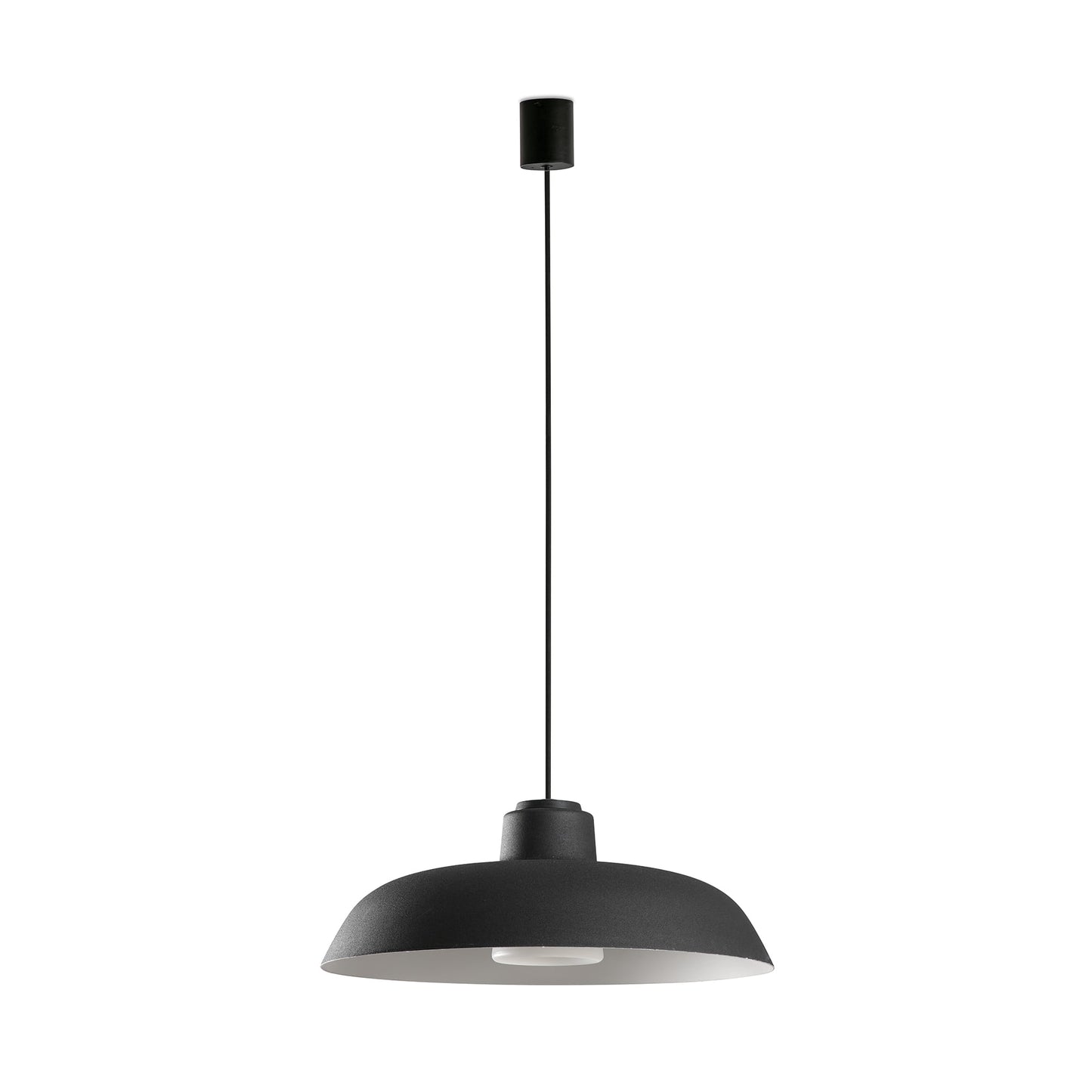 SAGA Black pendant with canopy