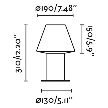 MISTU 310 Dark grey post lamp