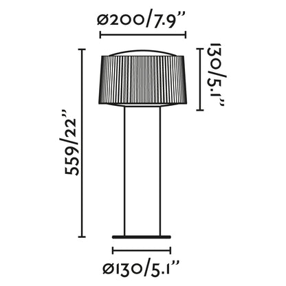 MUFFIN 559 Dark grey post lamp