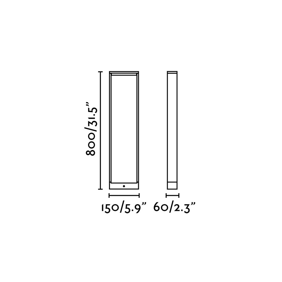 ALP 800 Dark grey beacon lamp